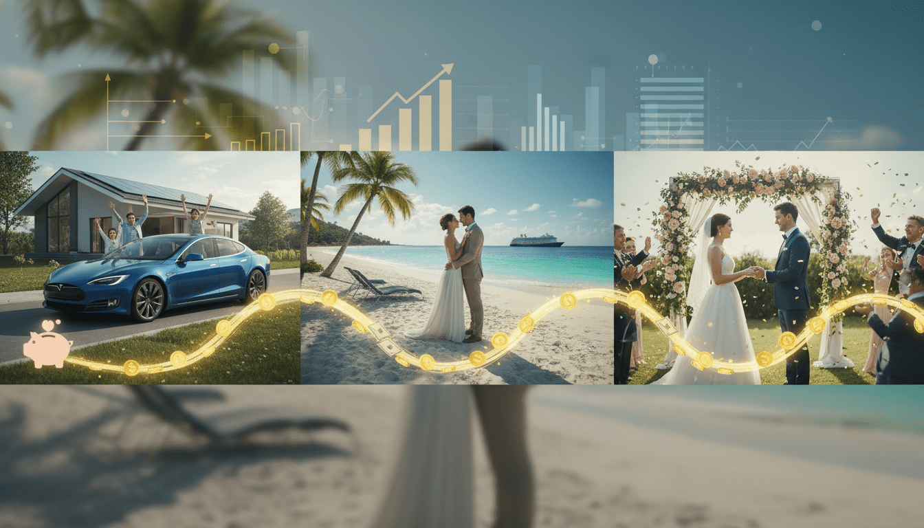 Estrategias de ahorro para grandes objetivos: un coche, unas vacaciones o una boda