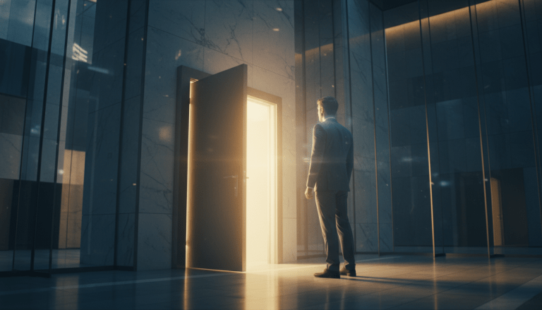 Persona joven en un entorno financiero moderno buscando cómo iniciar su historial crediticio desde cero.