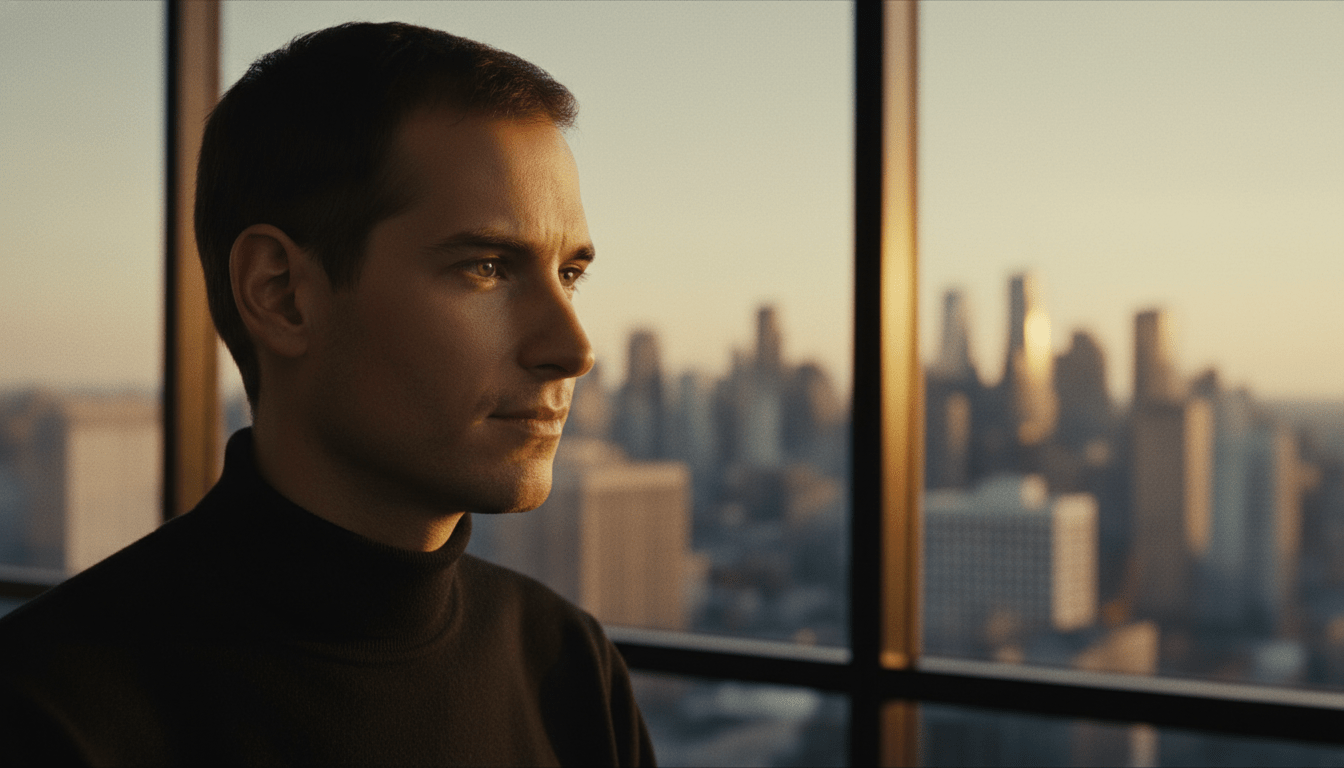 Retrato conceptual de Steve Jobs reflexionando tras su salida de Apple, simbolizando la resiliencia empresarial y el liderazgo estratégico.