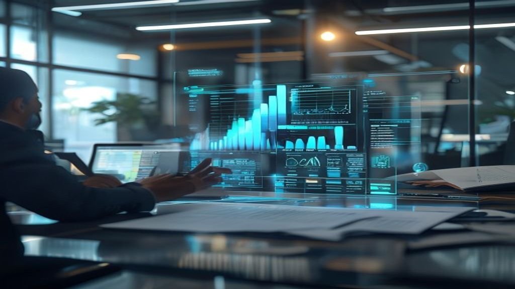 Presupuesto automatizado con inteligencia artificial, gestión financiera innovadora, finanzas personales sin hojas de cálculo tradicionales.