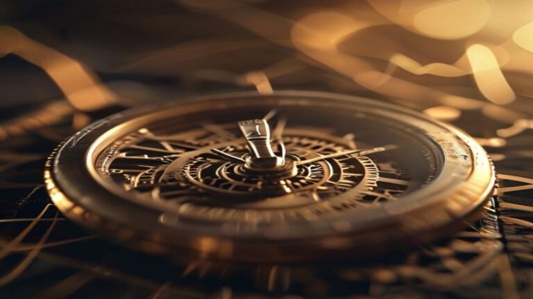 Reloj de bolsillo vintage y gráfico de crecimiento financiero, simbolizando la inversión a largo plazo y la seguridad en la era digital.